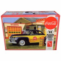 AMT AMT1197M Skill 3 Model Kit 1-25 Scale Model 1941 Plymouth Coupe with 4 Bottle Crates Coca