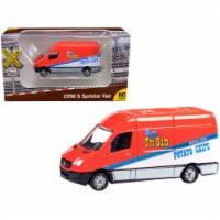 1990 Mercedes Benz Sprinter Van Red & White \Tri-Sum Potato Chips\\ TraxSide Collection\