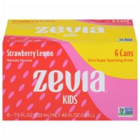 Zevia® Kids Strawberry Lemonade Sparkling Drink Cans Perspective: Main