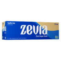 Zevia® Zero Sugar Vanilla Cola Soda Perspective: Main