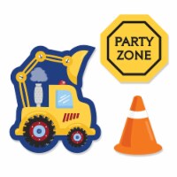 Big Dot of Happiness Construction Truck - Shaped Baby Shower & Birthday Party Cut-Outs 24 Ct
