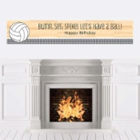 Big Dot of Happiness Bump, Set, Spike - Volleyball - Happy Birthday Decorations Party Banner