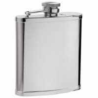 Visol VF2077 Visol Two Shot Cups in Flask - 6 oz -2 built in shot cups