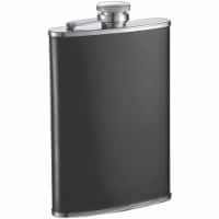 Visol VF1308 Visol Marcel Matte Black Stainless Steel Liquor Flask - 8 oz