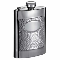 Visol VF6023 PT Golfer 6 oz Mirrored and Textured Flask