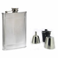 Visol VSET29-2016 Athens Greek Bands Deluxe Hip Flask Gift Set - 8 oz