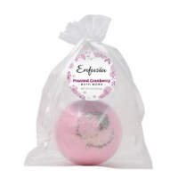 Enfusia Frosted Cranberry Handmade Bath Bomb Perspective: Main