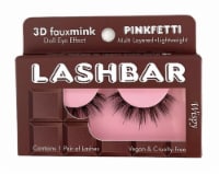 Lashbar 3D fauxmink Pinkfetti Wispy Lashes