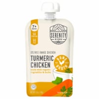 Serenity Kids Turmeric Chicken with Organic Vegetables, Herbs & Bone Broth Baby Food Pouch Perspective: Main
