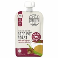 Serenity Kids Beef Pot Roast with Bone Broth, Organic Vegetables & Herbs Pouch, 3.5oz Perspective: Main