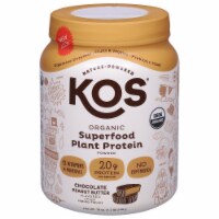 KOS Chocolate Peanut Butter Organic Plant Based Protein Powder
