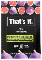 That's It Prebiotics + Probiotics Fig Fruit Bars