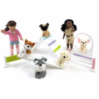 Playtime by Eimmie Dog Training Set for 14 to 18 Inch Dolls Wood Doll Furniture
