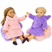 Playtime by Eimmie Puffy Plush Sleepover 18 Inch Doll Outfit with 2 Plush Chairs