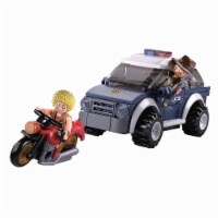 Sluban Kids SLU08627 Police Jeep K9 Unit with Motorcycle Building Blocks 106 Pcs set Building