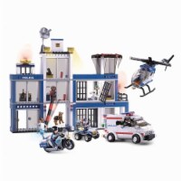 Sluban Kids SLU08631 Police Station, Motorcycle, K9 Dog, Building Blocks 540 Pcs set Building