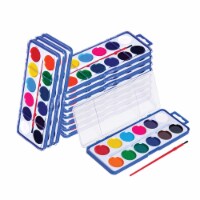 Neliblu Watercolor Paint Set for Kids - Bulk of 12 Colors & Brush