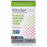 Kinderlyte Fruit Punch Natural Electrolyte Powder 6 Count