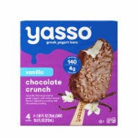 Yasso Frozen Greek Yogurt Vanilla Chocolate Crunch Bars