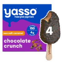 Yasso Salted Caramel Chocolate Crunch Frozen Greek Yogurt Bars Perspective: Main
