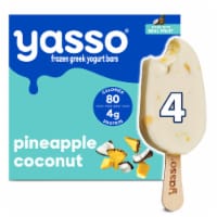Yasso Frozen Greek Yogurt Bars Creamy Pineapple Coconut Perspective: Main