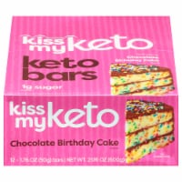 Kiss My Keto Chocolate Birthday Cake Keto Bars Perspective: Main
