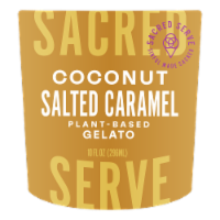 Sacred Serve Coconut Salted Carmel Gelato Pint Perspective: Main