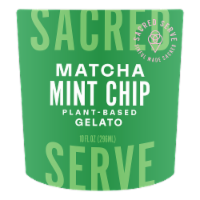 Sacred Serve Matcha Mint Chip Gelato Pint Perspective: Main