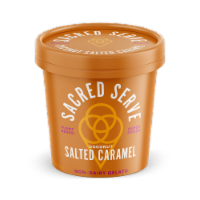 Sacred Serve Coconut Salted Caramel Non-Dairy Gelato Perspective: Main