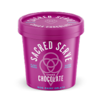 Sacred Serve Chaga Chocolate Non-Dairy Gelato Perspective: Main
