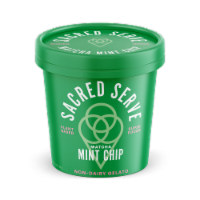 Sacred Serve Matcha Mint Chip Non-Dairy Gelato Perspective: Main