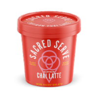 Sacred Serve Saffron Chai Latte Non-Dairy Gelato Perspective: Main
