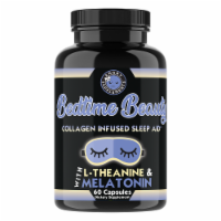 Bedtime Beauty, Collagen Infused Night Time Sleep Aid, w. L-Theanine & Melatonin
