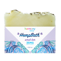 Harmony Hemp HempBath Lavender Oats Scrub Bar 35 mg AVAILABILITY LIMITED TO PHARMACY HOURS Perspective: Main