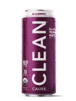 Clean® Cause Blackberry Sparkling Yerba Mate Energy Drink Perspective: Main