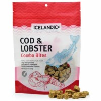 Icelandic Plus IH82913 3.25 oz Cod & Lobster Combo Bites Fish Dog Treat Bag