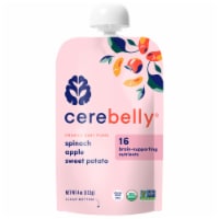 Cerebelly® Stage 2 Organic Spinach Apple Sweet Potato Baby Baby Food Perspective: Main