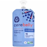 Cerebelly® Stage 3 Organic Purple Carrot Blueberry Banana Smoothie Baby Food Perspective: Main