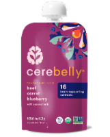 Cerebelly® Beet Carrot and Blueberry with Coconut Milk Organic Baby Puree