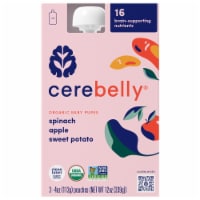 Cerebelly Stage 2 Organic Spinach Apple Sweet Potato Multipack 3 Count Perspective: Main
