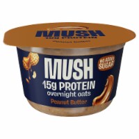 MUSH Protein Peanut Butter Overnight Oats Cup, 5.5 oz