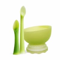 Olababy Baby Led Weaning First Feeding Set, Includes Training, Feeding Spoon and Steambowl