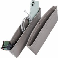 Lusso Gear Car Seat Gap Organizer 2 Pack Gray