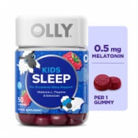 OLLY Kids Sleep Raspberry Flavor Gummy Supplement Melatonin .5mg Perspective: Main