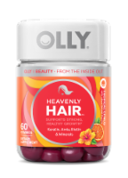 Olly Tropical Citrus Flavored Heavenly Hair Supplement Gummies
