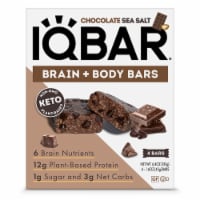 IQ Bar Chocolate Sea Salt Nutrition Bars Perspective: Main