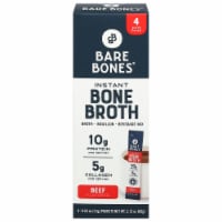 Bare Bones Instant Beef Flavored Bone Broth 4 - 0.53 oz Packets Perspective: Main