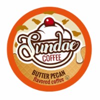 Sundae Ice Cream Flavored Coffee Pods, Butter Pecan, 48 Count