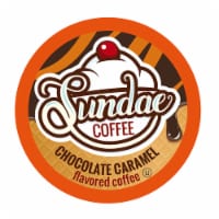 Sundae Ice Cream Flavored Coffee Pods, Keurig compatible, Chocolate Caramel, 48 Count