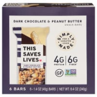 This Saves Lives Dark Chocolate & Peanut Butter Protein Bars